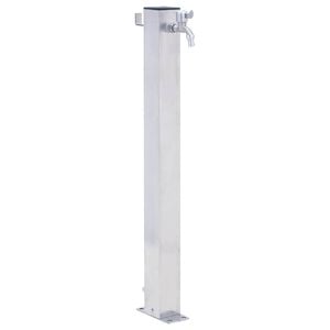 vidaXL dārza ūdens kolonna, 40 cm, nerūsējo&scaron;ais tērauds, kvadrāta