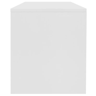 vidaXL kafijas galdiņš, 100x40x40 cm, balts, skaidu plāksne