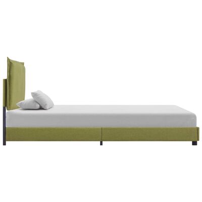 vidaXL gultas rāmis, zaļš audums, 90x200 cm