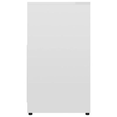 vidaXL vannasistabas skapītis, spīdīgi balts, 60x33x61 cm