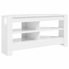 vidaXL StūraTVskapis 102 x 40,5 x 45 cm Augsts spīdums Baltā
