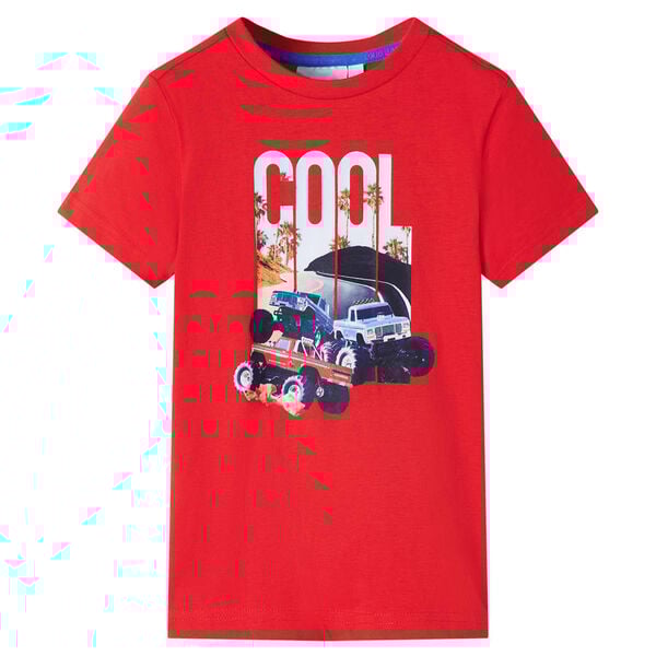 Bērnu T-krekls, sarkans, 140