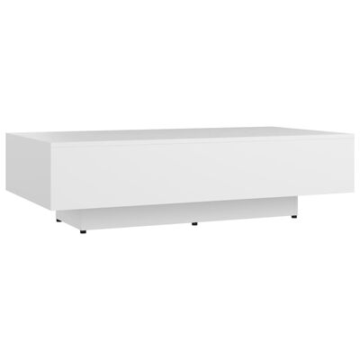 vidaXL kafijas galdiņš, 115x60x31 cm, balts, skaidu plāksne