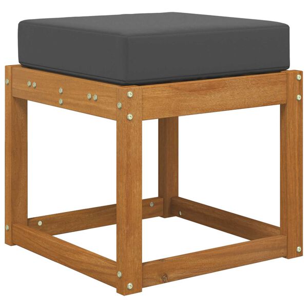 vidaXL Āra sēdvietu spilvens Antracīts 40 x 40 x 8 cm 100% poliesters