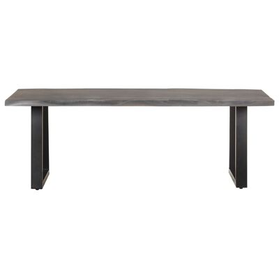 vidaXL kafijas galdiņš, dabīgas formas malas, 115x60x40 cm, akācija