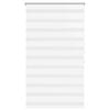 vidaXL zebras žalūzijas, 100,9x175 cm, audums, platums 96,7 cm, baltas