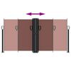 vidaXL izvelkams sānu aizslietnis, brūns, 120x600 cm