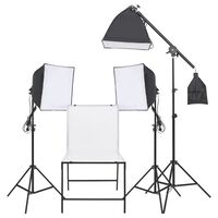 vidaXL fotostudijas gaismu komplekts ar galdu