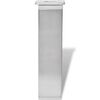 vidaXL Dīvāna kājas 4 pcs Sudraba 38 x 38 x 180 mm Dzelzs