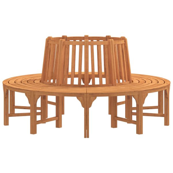 vidaXL sols, uzstādāms ap koku, apaļ&scaron;, &Oslash;208 cm, eikalipta masīvkoks