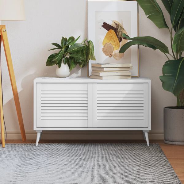 vidaXL skapja durvis, žalūziju dizains, 2 gab., 39,5x49,4 cm, priede