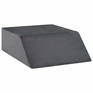 vidaXL Kājas spilvens Vienkrāsains Pelēka 63 x 52 x 19 cm PU putas