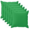 vidaXL Spilvenu pārvalks 6 gab. HOUTEN Zaļa 35 x 35 cm Poliesters