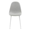 Venture Home virtuves krēsli Polar, 2 gb., balti ar pelēku, poliesters