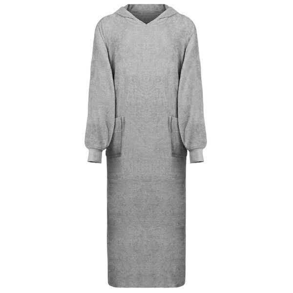 vidaXL Segas džemperis ar kapuci KINN Pelēka XXL Kokvilna