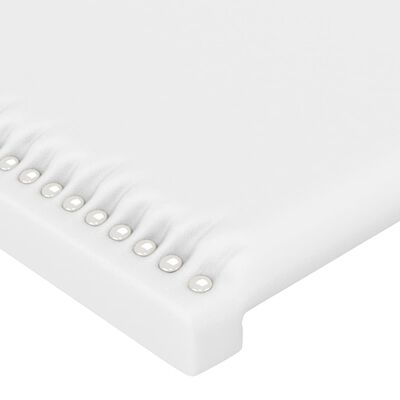 vidaXL gultas galvgaļi, 4 gab., 100x5x78/88 cm, balta mākslīgā āda