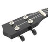 vidaXL soprāna bērnu ukulele ar somu, melna, 23"