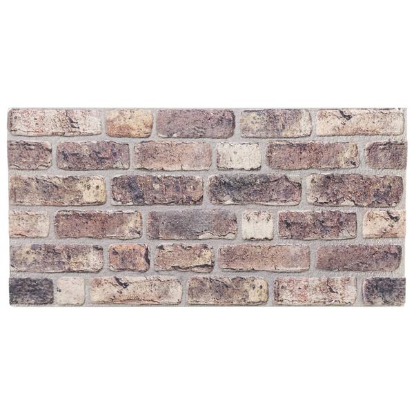 vidaXL 3D sienas paneļi, 10 gab., tumši brūni, 100x50 cm, EPS