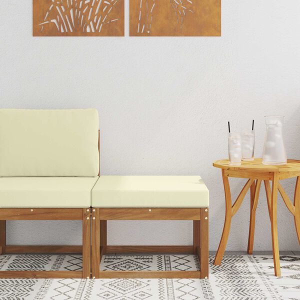 vidaXL Āra krēsls Cietā akācijas koks Dabiska