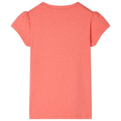 Bērnu krekls ar piedurknēm, koraļļu krāsā, 92