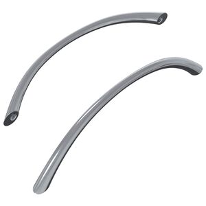 vidaXL Rokturi 2 gab. Sudraba 107 x 3.6 x 23 mm Nerūsējo&scaron;s tērauds