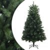 vidaXL Mākslīgā Saliekamā Ziemassvētku Egle 150 cm PVC un metāls Zaļa