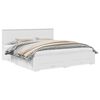 vidaXL Gultas rāmis ar atvilktni Balts 180 x 200 cm Inženierijas koks