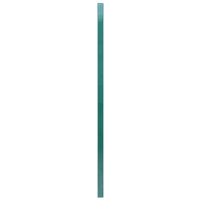 vidaXL žoga panelis ar stabiem, pulverkrāsota dzelzs, 6x1,2 m, zaļš