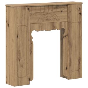 vidaXL Kamīna rāmis Artisan Ozols 93 x 20 x 89 cm Inženierijas koks
