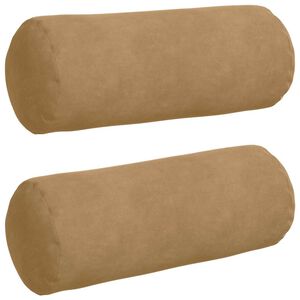 vidaXL Spilveni 2 pcs Brūna &Oslash; 15 x 40 cm Korduroja audums