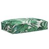 vidaXL Spilvens Oksforda audums Lapu raksts 60 x 40 x 8 cm