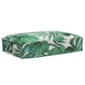 vidaXL Spilvens Oksforda audums Lapu raksts 60 x 40 x 8 cm