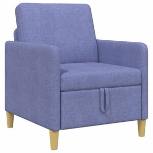 vidaXL Sofas ar uzglabā&scaron;anu Džinsu zils 72 x 78 x 87 cm Poliesters