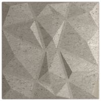 vidaXL sienas paneļi, 24 gab., pelēki, 50x50 cm, XPS, 6 m², dimants