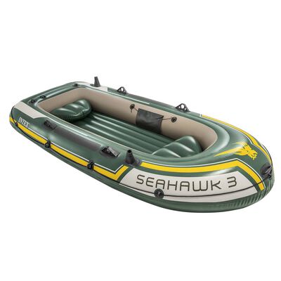 Intex piepūšamās laivas komplekts Seahawk 3 ar motoru un kronšteinu