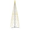 vidaXL Ziemassvētku eglīte, silti balta, 1400 LED, 160x500 cm