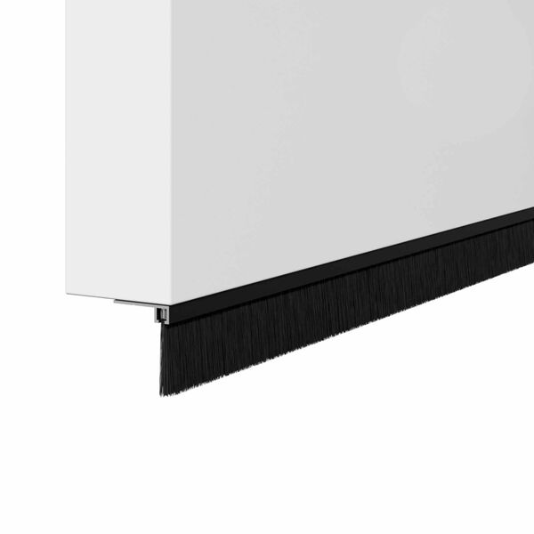 vidaXL Skrūvējami durvju birstes blīvējumi 2 pcs Melna 100 cm