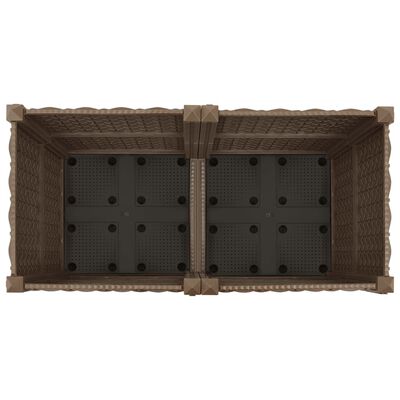 vidaXL puķu kaste, 80x40x38 cm, polipropilēns