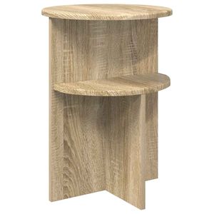 vidaXL Sānu galds Sonomas ozols &Oslash; 39,5 x 55 cm Inženierijas koks