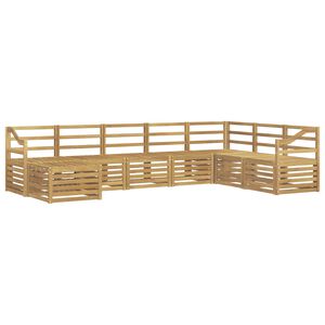 vidaXL Āra dīvānu komplekts 8 pcs Balts 304 x 185,5 x 73 cm