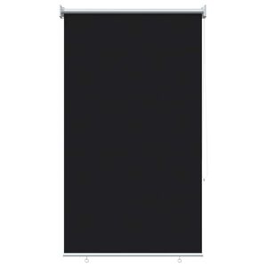 vidaXL Āra Rullo Žalūzija UV Aizsardzībai Melns 100 x 230 cm (W x H)