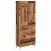 vidaXL Augstais skapītis Vecs koks 69,5 x 34 x 180 cm