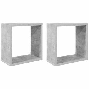 vidaXL kuba formas sienas plaukti, 2 gab., 30x15x30 cm, betona pelēki