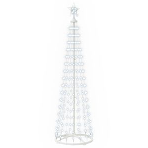 vidaXL LED konusveida Ziemassvētku eglīte 180 cm 250 LED Auksti balta