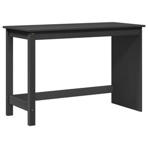 vidaXL Galds Pelēka 112 x 50 x 75 cm Cieta priede