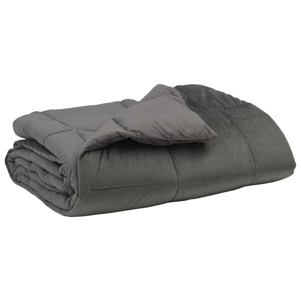 vidaXL Pilnas gada sega Tiltiņ&scaron; Gai&scaron;i pelēks 240 x 260 cm Mikro&scaron;ķiedra