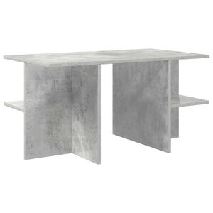 vidaXL Kafijas galdiņ&scaron; Betona pelēks 87 x 50 x 45 cm Inženierijas koks