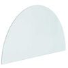 vidaXL Kamīna stikla plāksne Caurspīdīgs 1000 x 600 mm Stikls