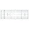 vidaXL Gabions pacelta gulta Sudraba 180 x 60 x 55 cm Cinkots tērauds