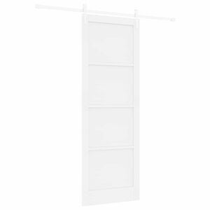 vidaXL Slīdo&scaron;ās durvis ORKDAL 83 x 232 cm Priedes masīvkoks Balts